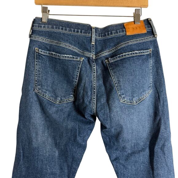 Citizens of Humanity Emerson Slim Fit Distressed Blue Denim Boyfriend Jeans 27 - Picture 9 of 14